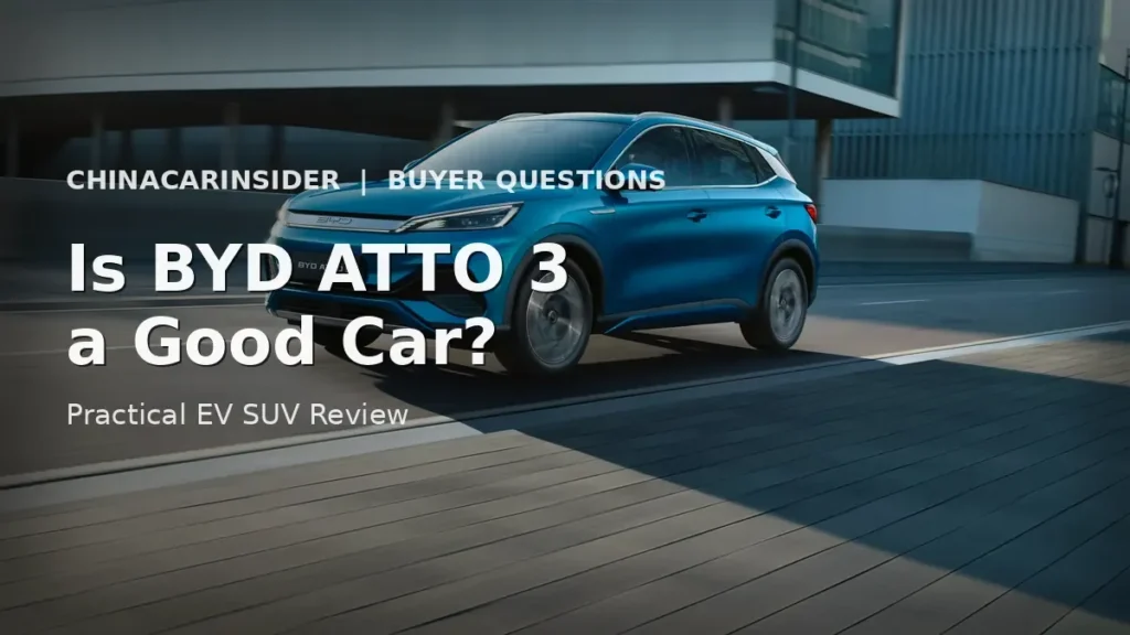 BYD Atto 3 electric SUV review featured image