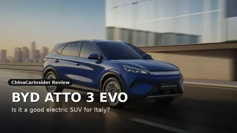 BYD Atto 3 Evo review featured image for Italy article
