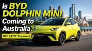 BYD Dolphin Mini coming to Australia article thumbnail with BYD ATTO 1 explained.