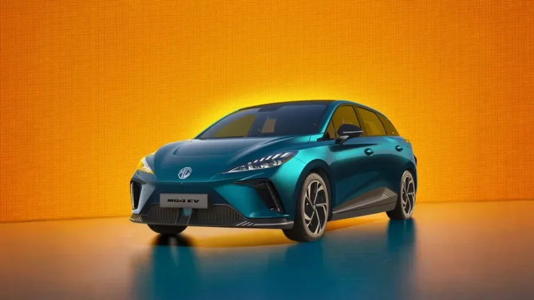 MG4 EV electric hatchback official exterior photo for Spain buyer review