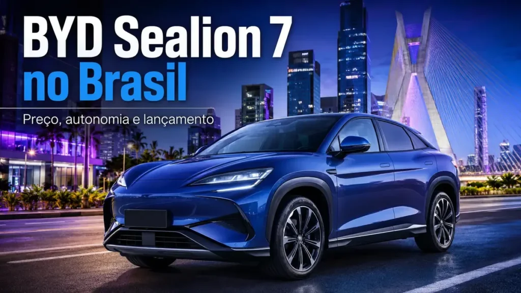 BYD Sealion 7 no Brasil com preço autonomia e lançamento
