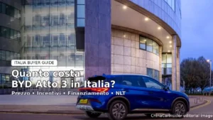 BYD Atto 3 EVO elettrica per articolo sui prezzi in Italia