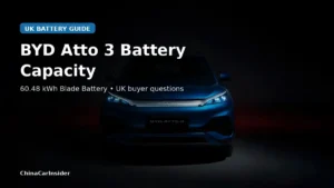 BYD Atto 3 battery capacity UK guide with Blade Battery technology